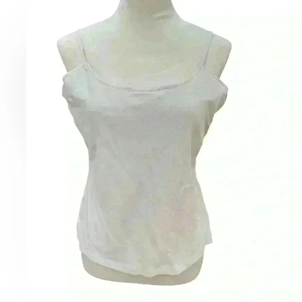 Tribal Women’s XL Cream Spaghetti Strap Tank Shelf Bra